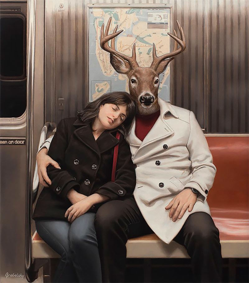 Matthew Grabelsky Paintings Subway