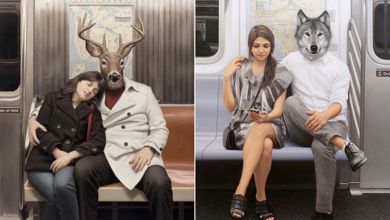 Matthew Grabelsky Paintings Subway feat