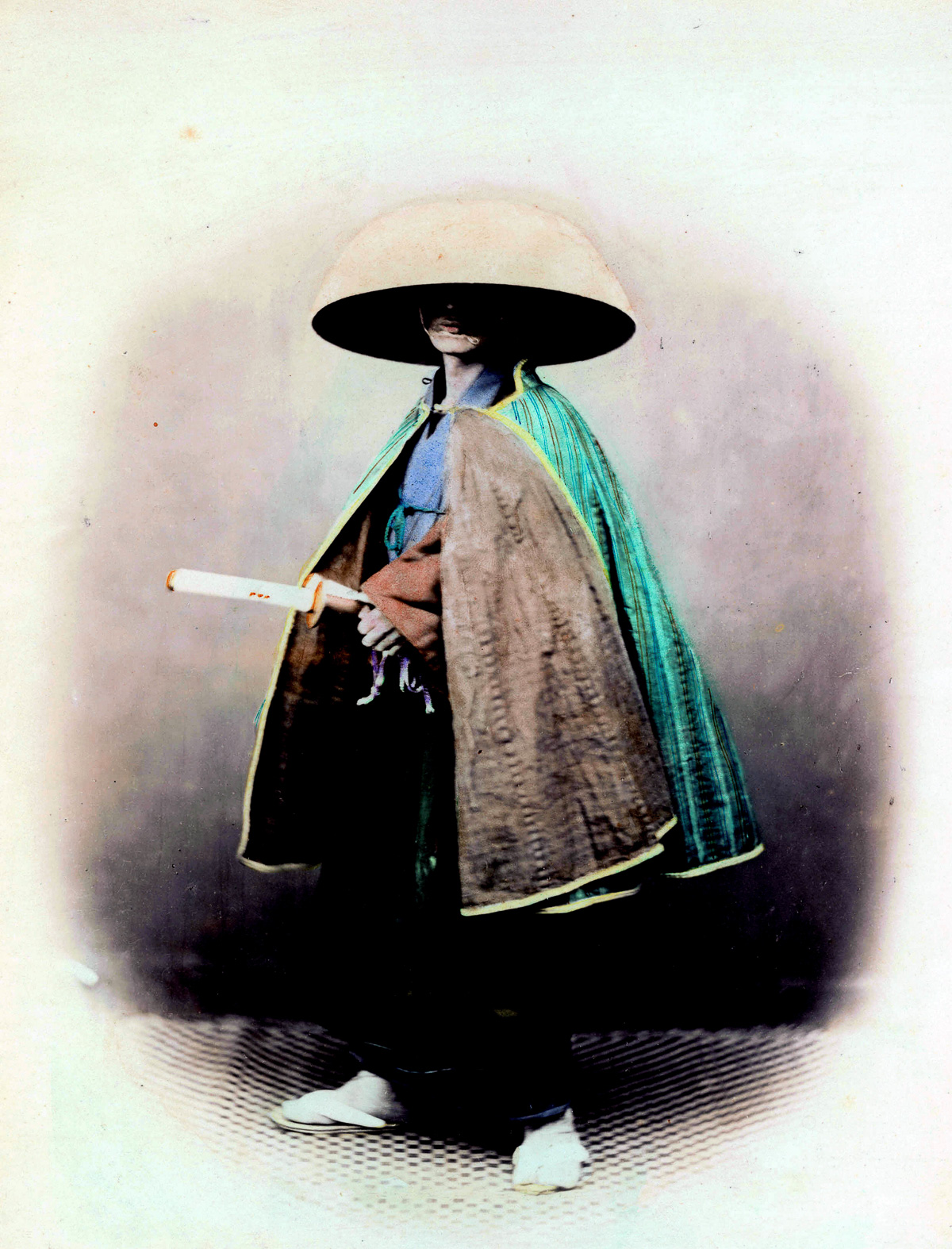 vintage hand colored samurai photos