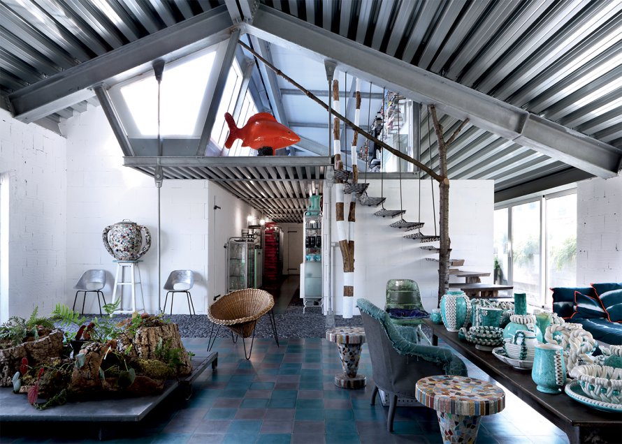 paola navone eclectic renovated factory