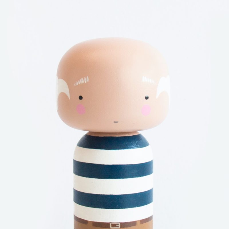 PABLO picasso kokeshi wood figure becky kemp