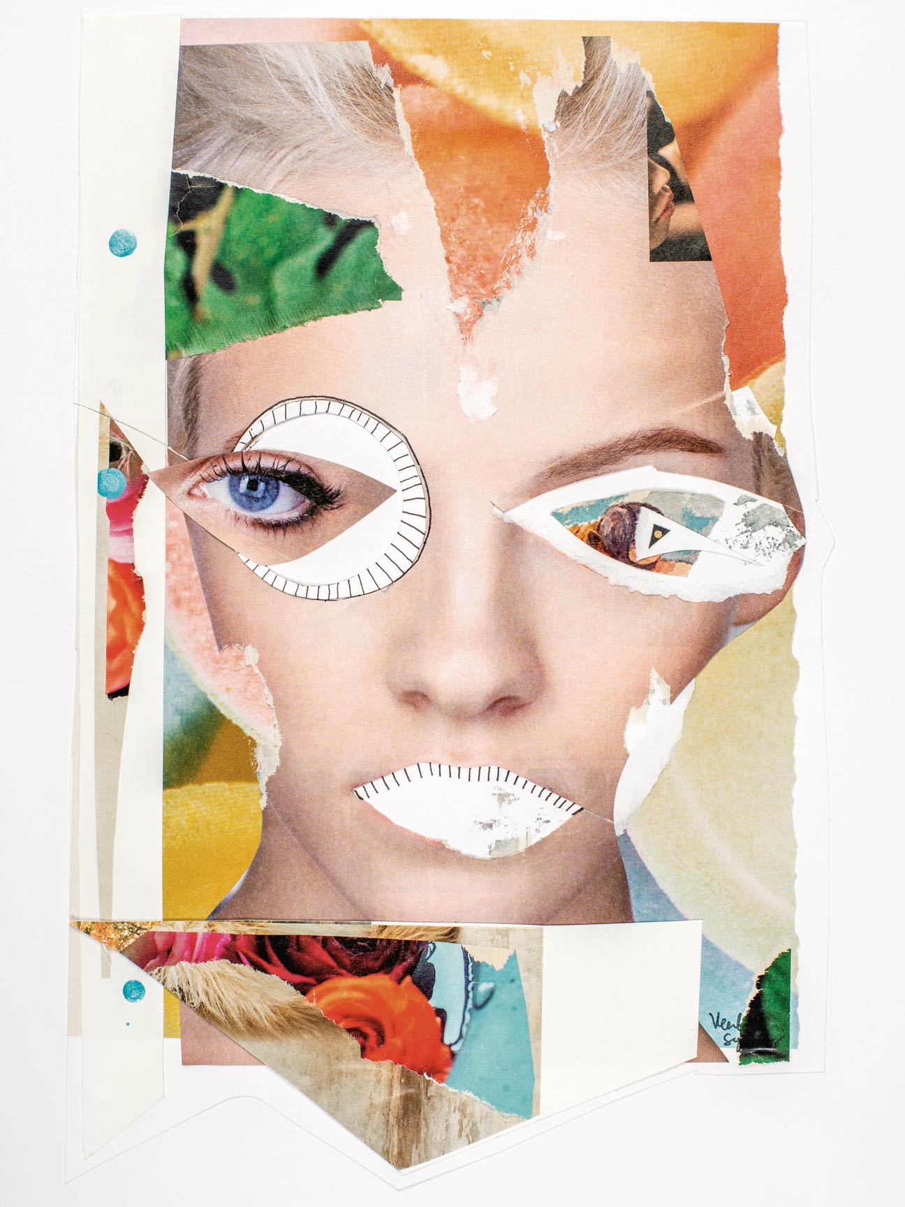 veerle symoens mixed media collages