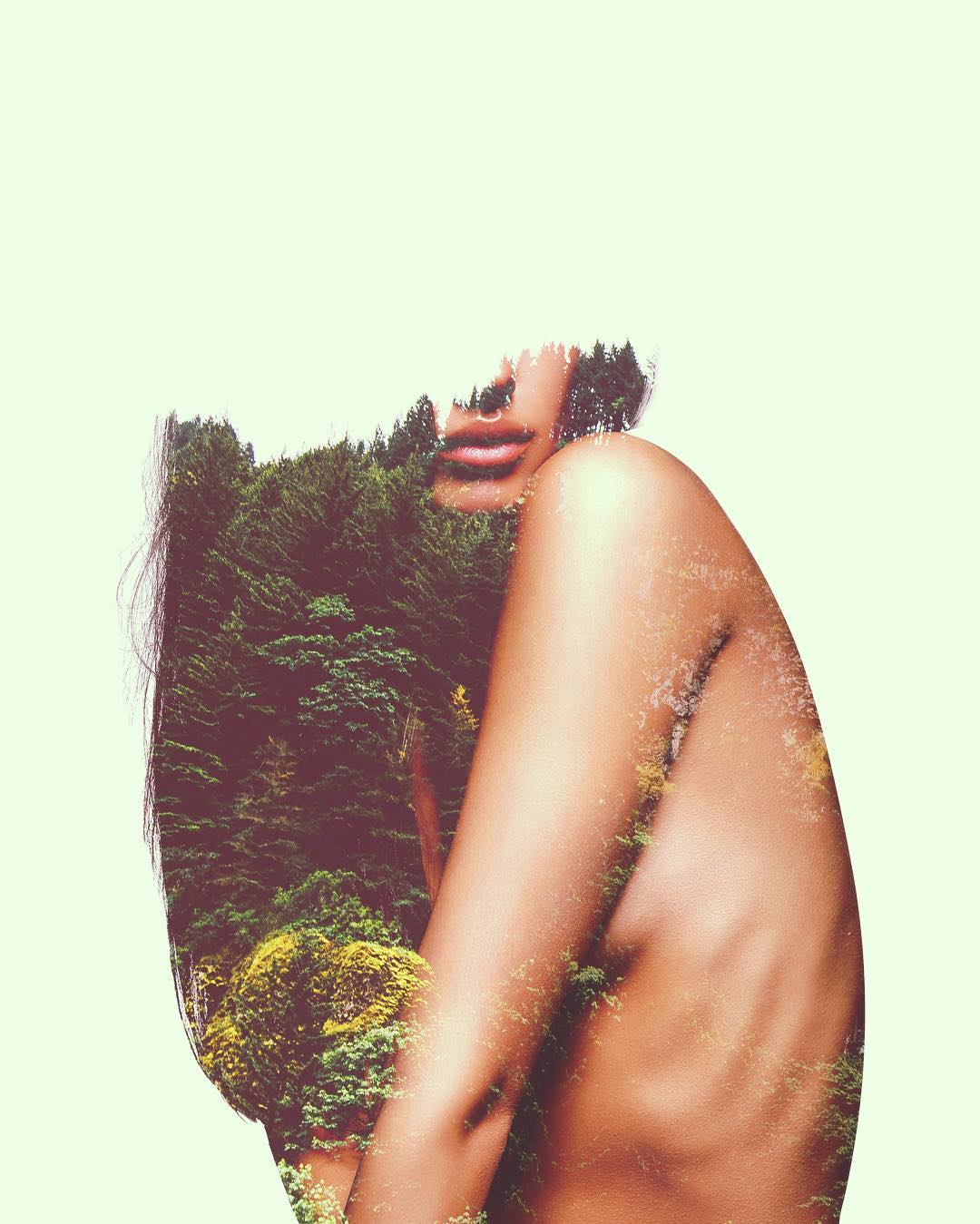 slimesunday glitch art surreal collages