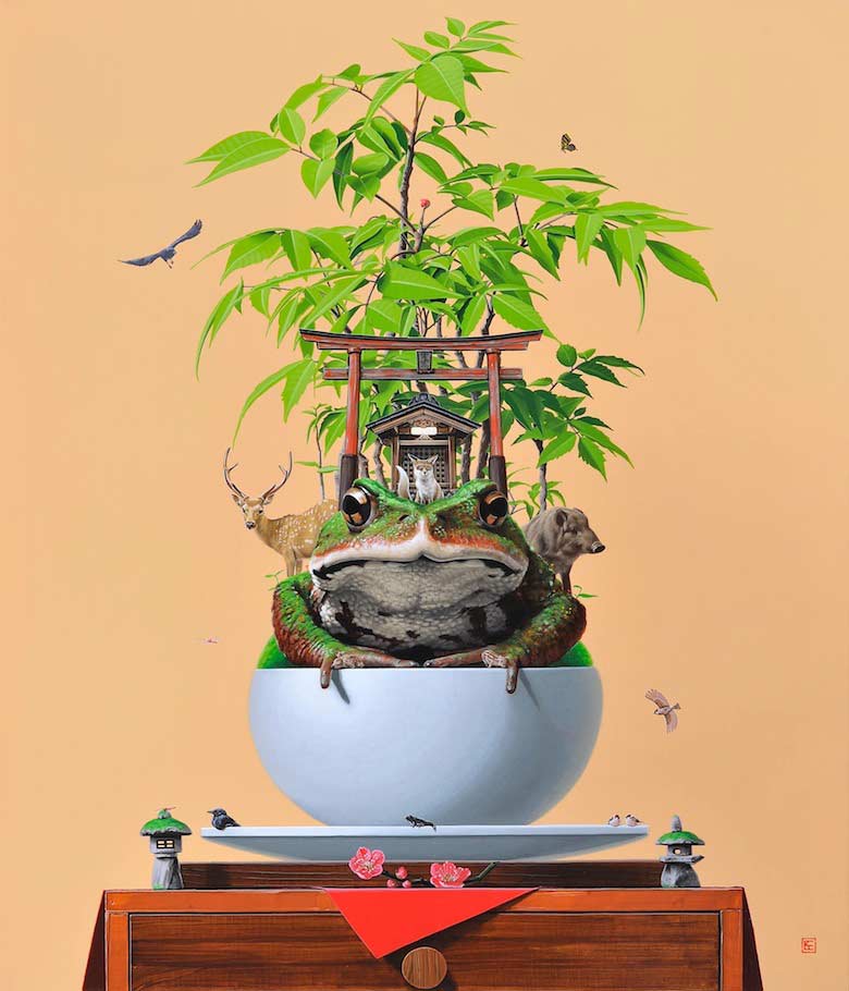 the wildlife and surrealistic bonsai kama takumi