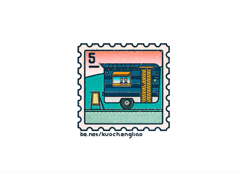 dream house stamp collection by kuocheng liao