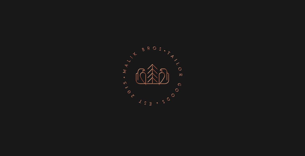 malik bros tailor goods branding