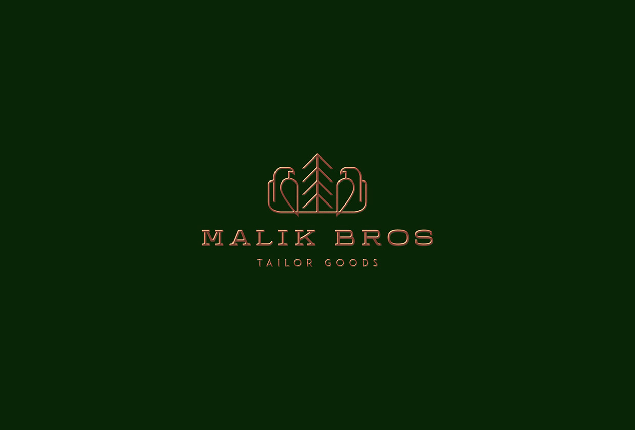 malik bros tailor goods branding