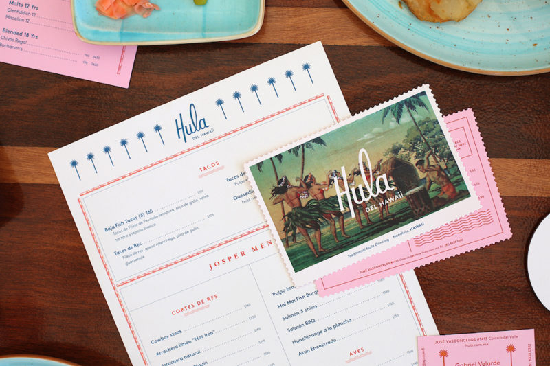 colorful branding for hula restaurant by parametro