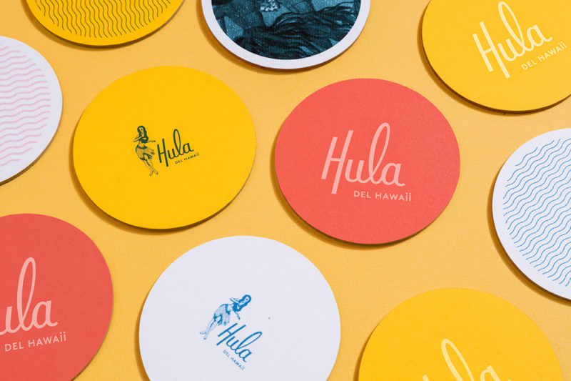 colorful branding for hula restaurant by parametro