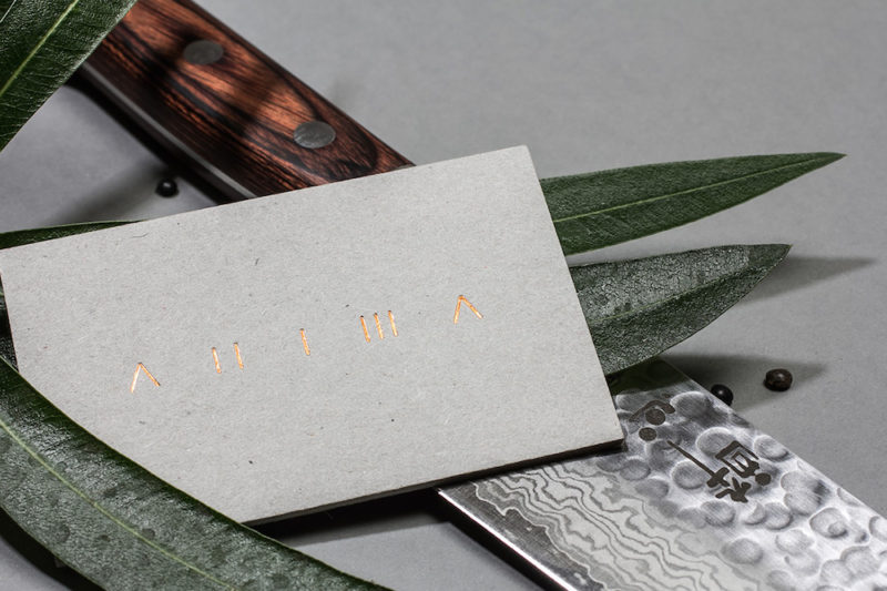 elegant branding for anima restaurant by hochburg design