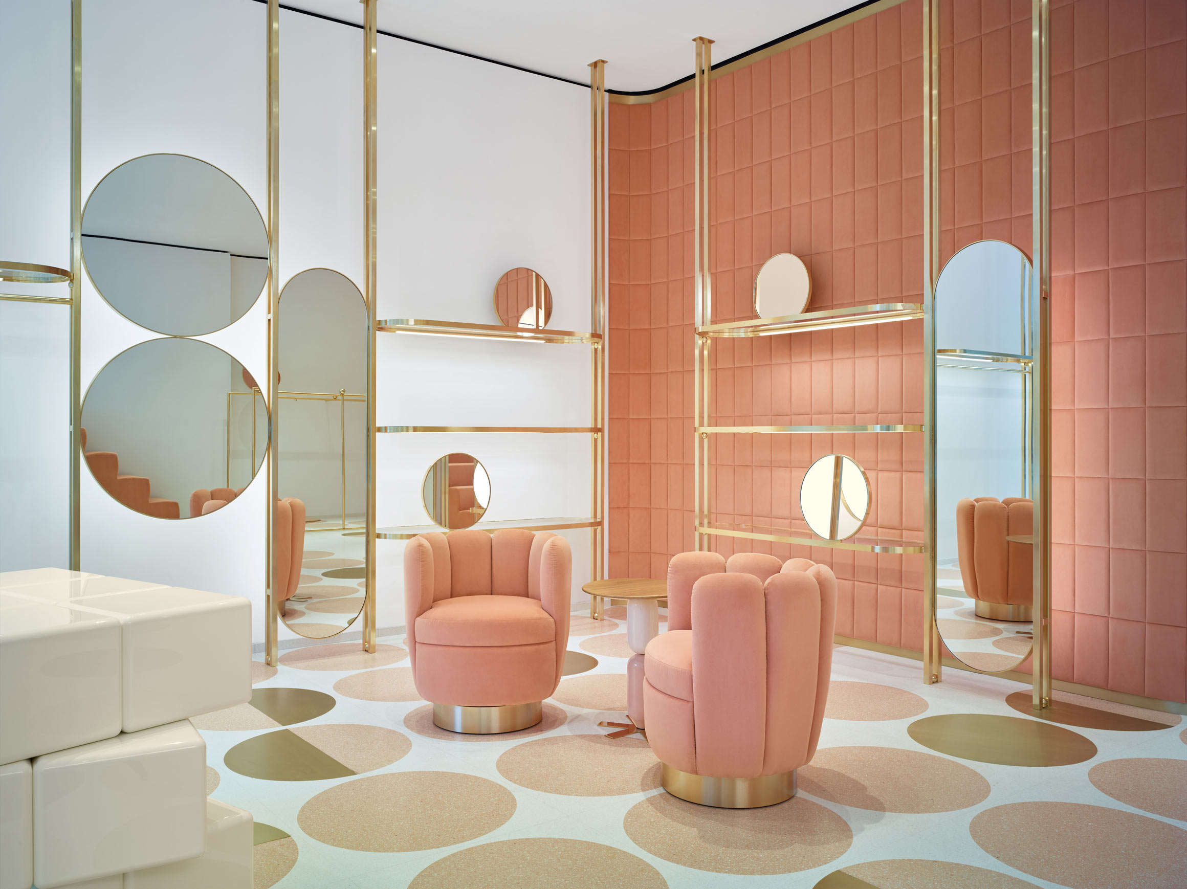 India Mahdavi Designed Red Valentino Flagship Store In London   India Mahdavi Red Valentino Store London 2 