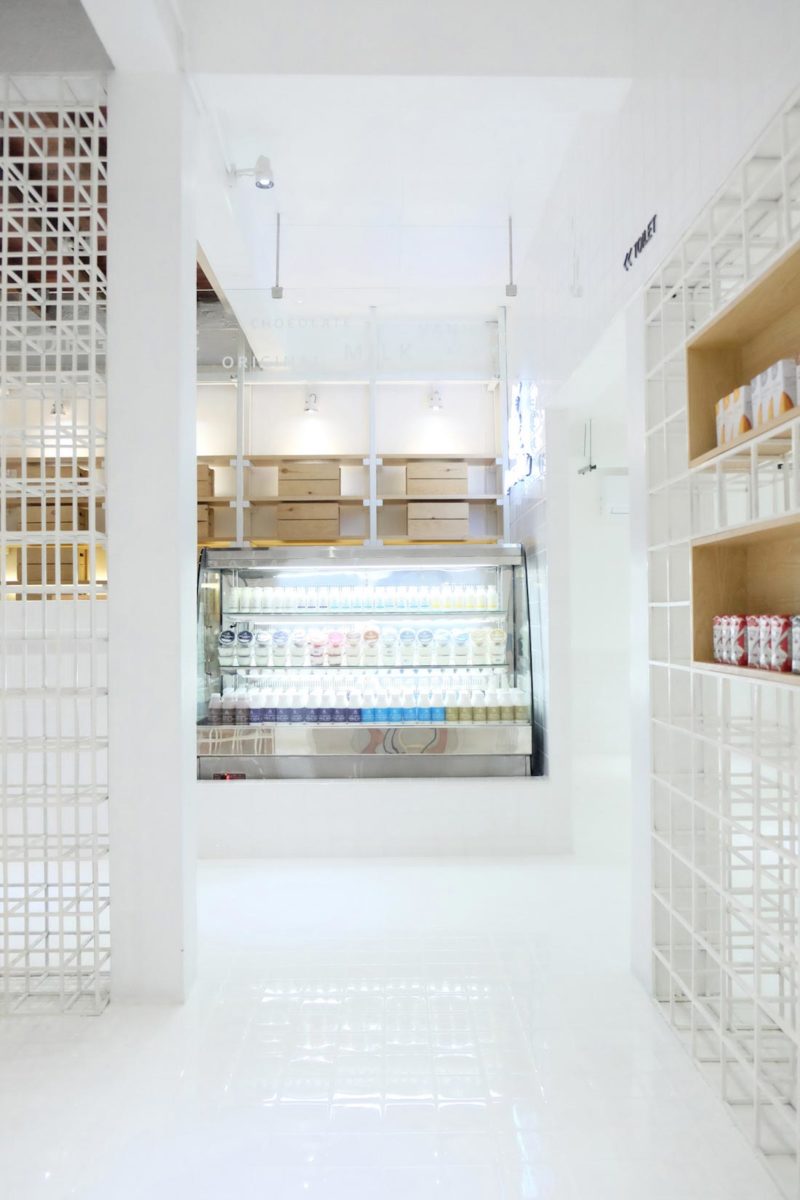 simplistic milk bar in bangkok