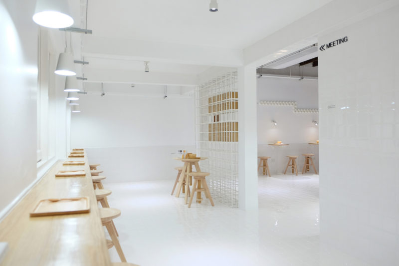 simplistic milk bar in bangkok