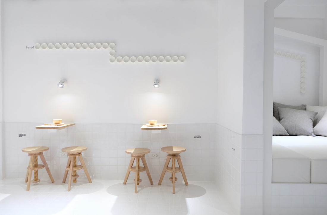 simplistic milk bar in bangkok