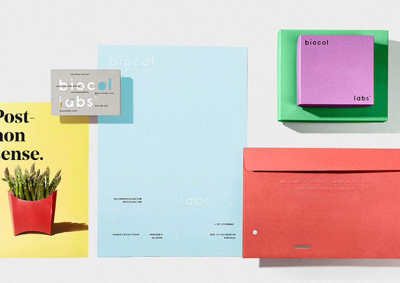 vibrant visual identity for biocol labs