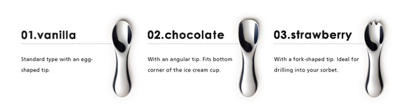 ice cream spoon by architect naoki terada