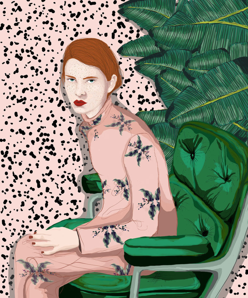 stefania tejada girls botanical illustrations