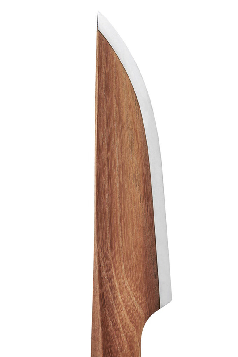 lignum handmade wood steel knife