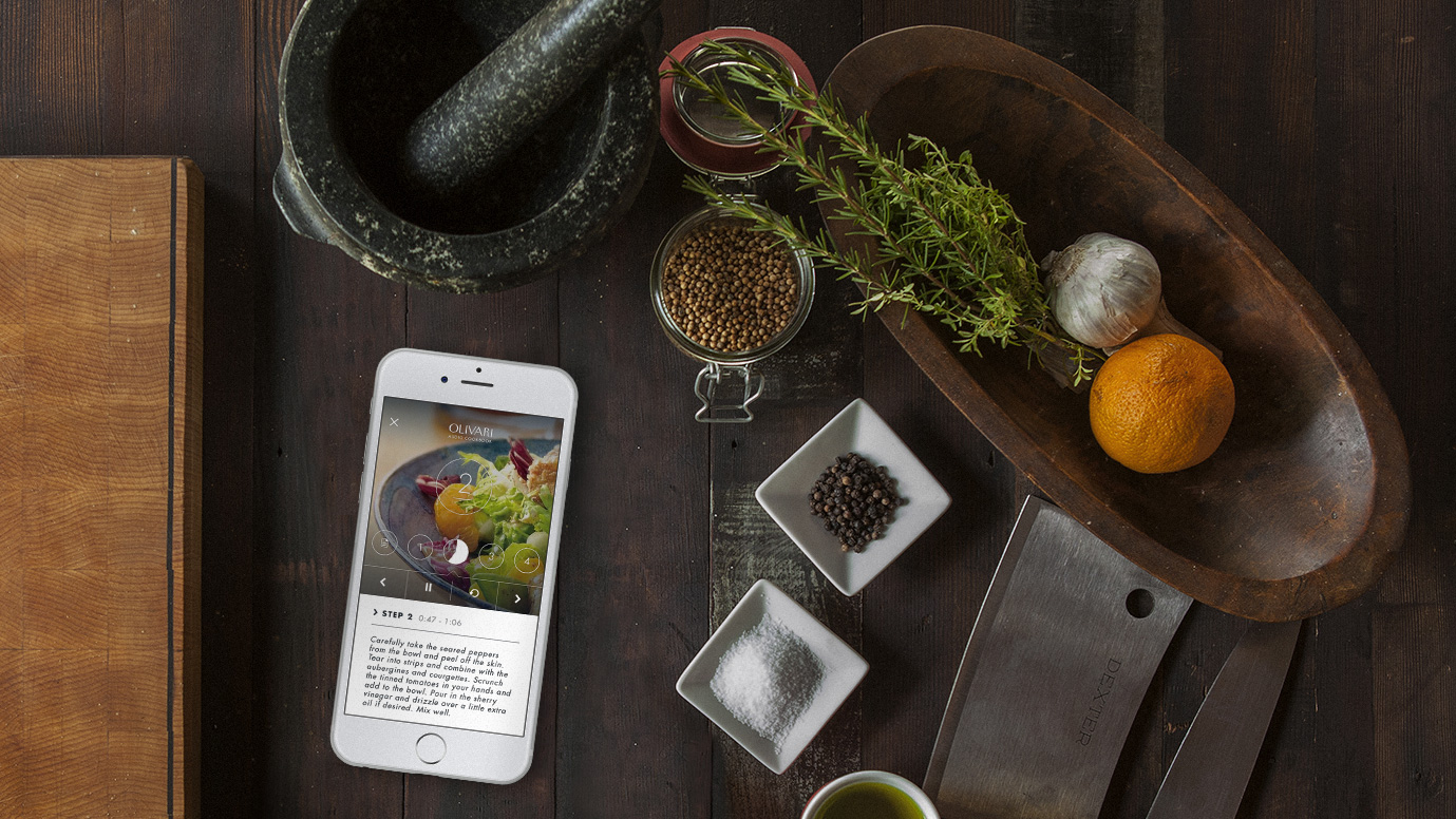 olivari audio cookbook app