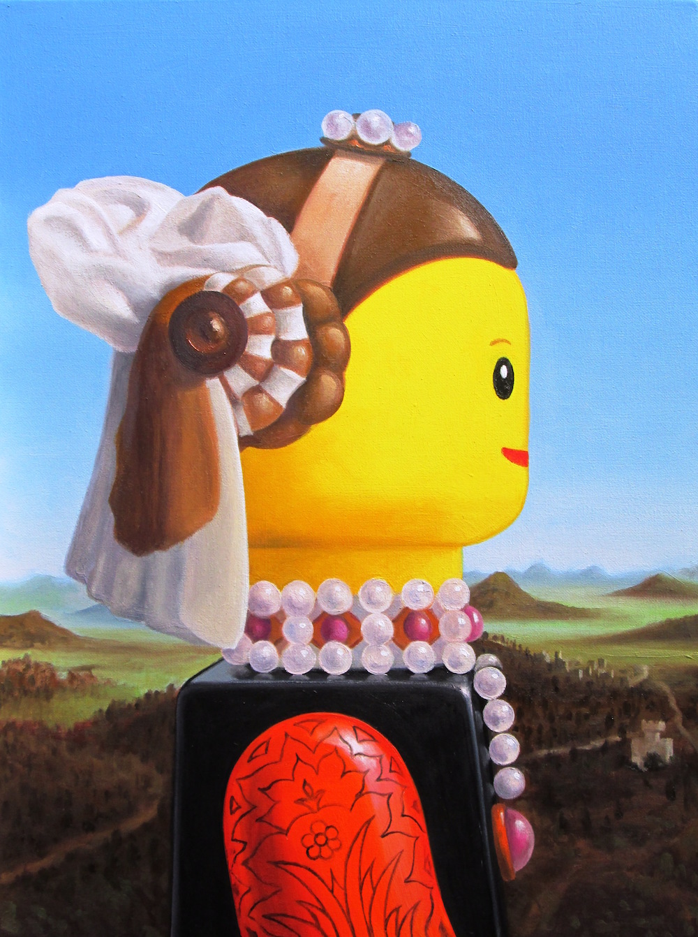 Stefano Bolcato iconic paintings lego portrait