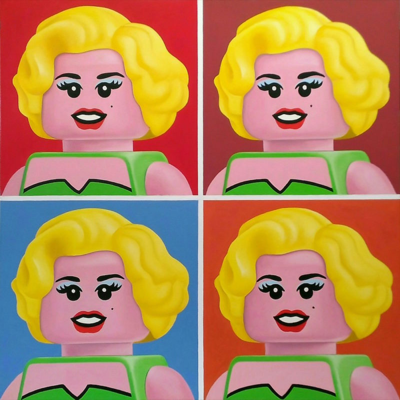 Stefano Bolcato iconic paintings lego portrait