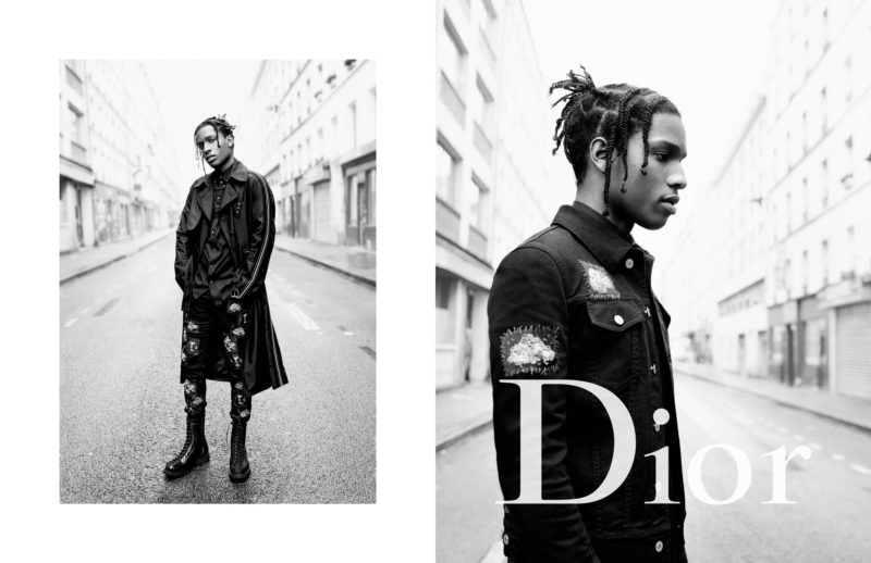 dior homme summer ad campaign feat asap rocky boy george