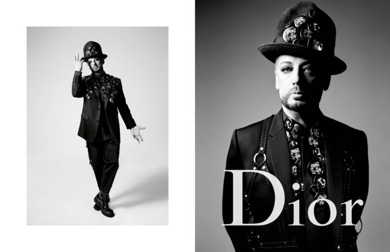 dior homme summer ad campaign feat asap rocky boy george