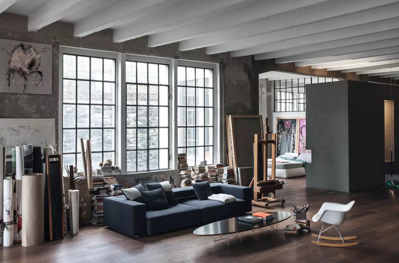 Salon Lake-como-loft-interior-design