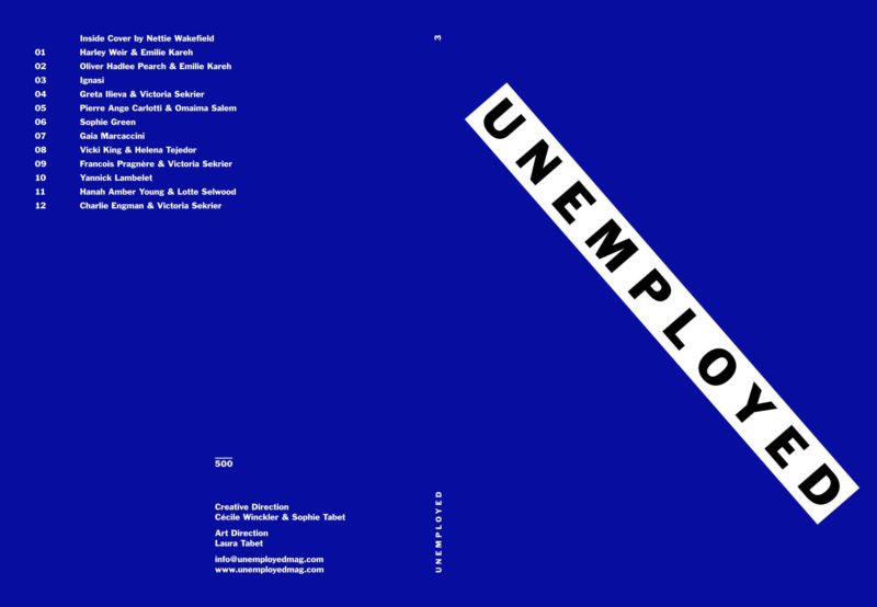 Unemployed_Issue _ _Cover Nettie Wakefield_NOT ARTWORK