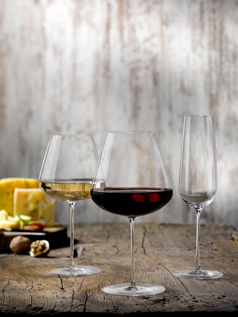 Elegant Red Stem Zero Wine Glass