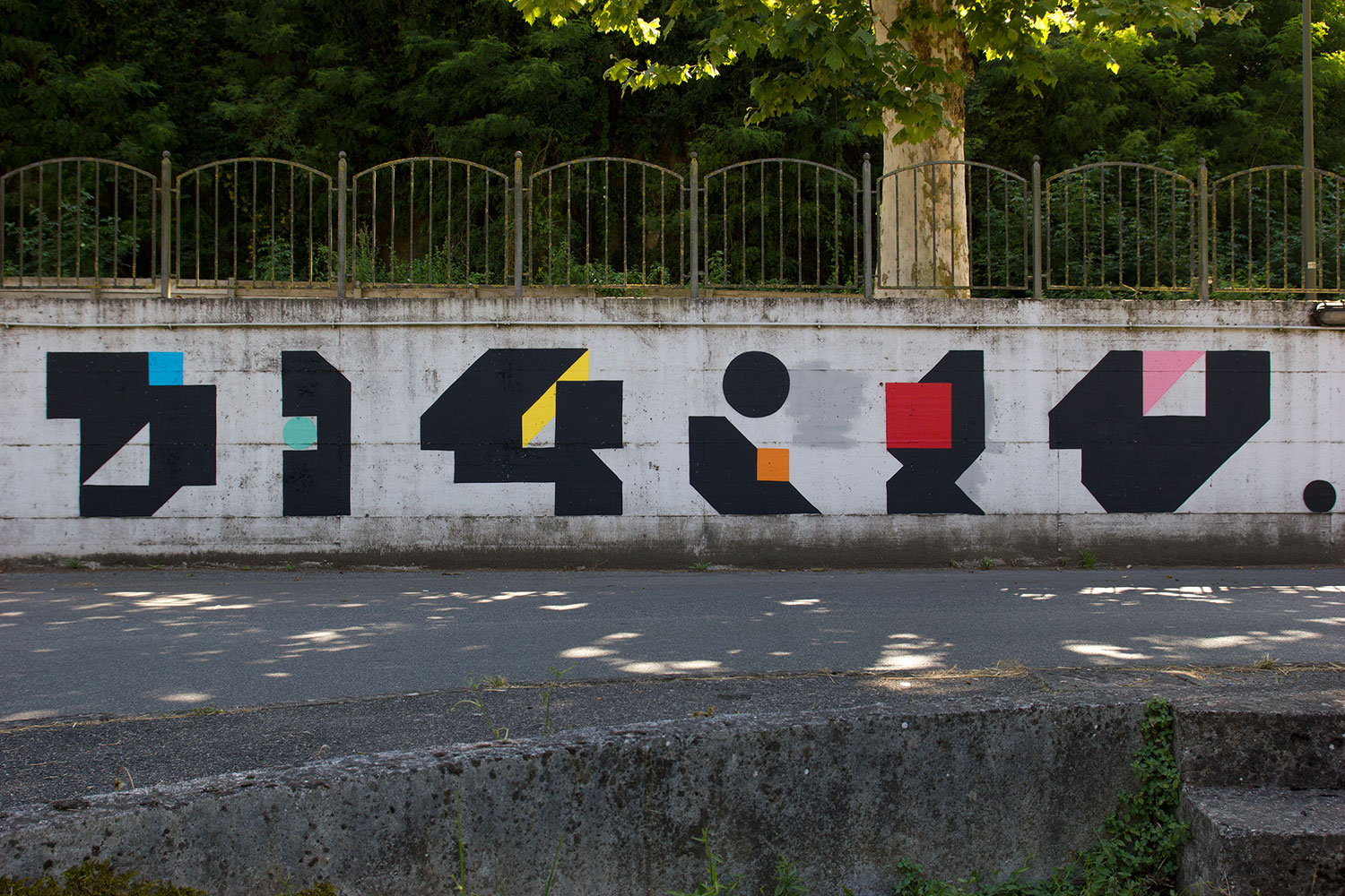 geomtric murals by nelio