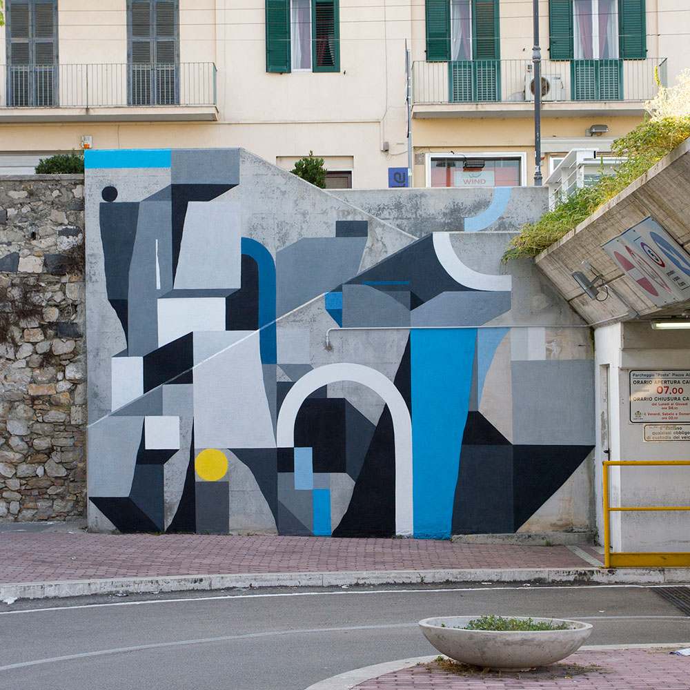 geomtric murals by nelio