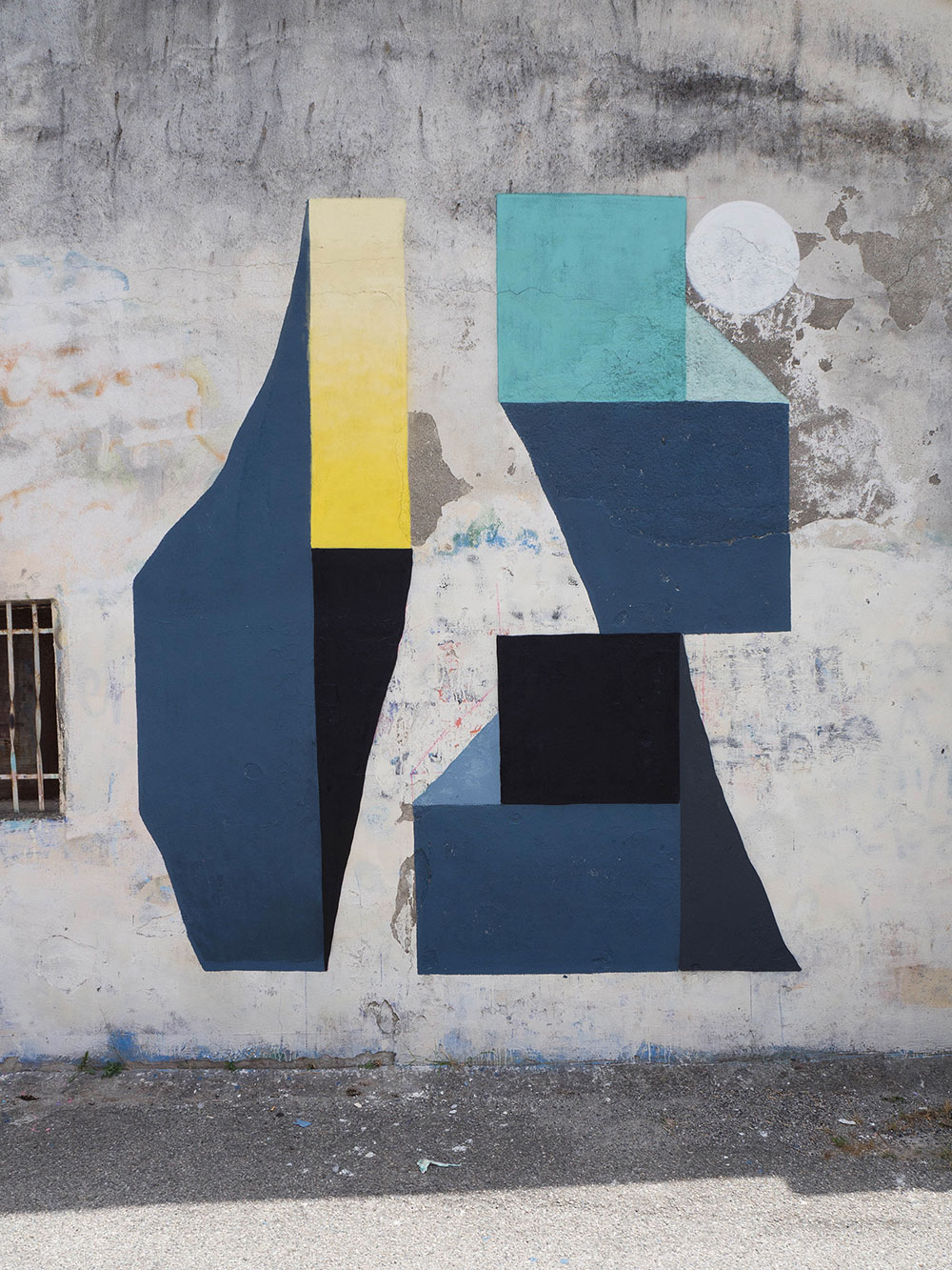 geomtric murals by nelio