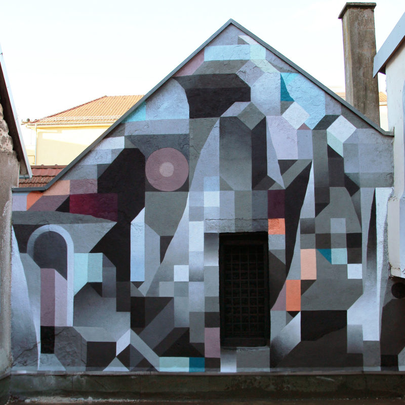 geomtric murals by nelio