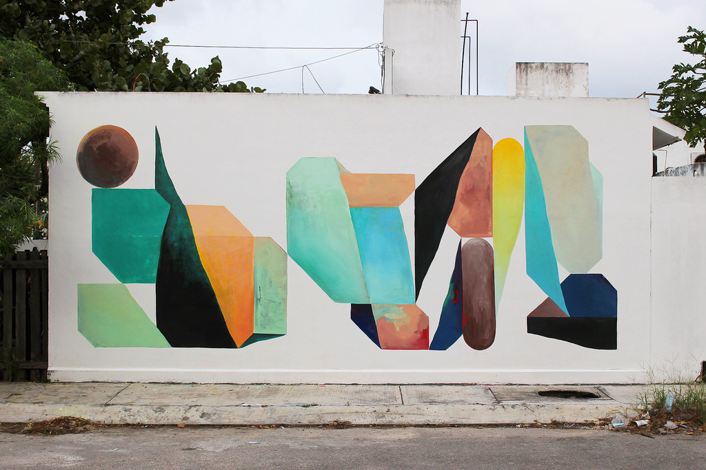 geomtric murals by nelio