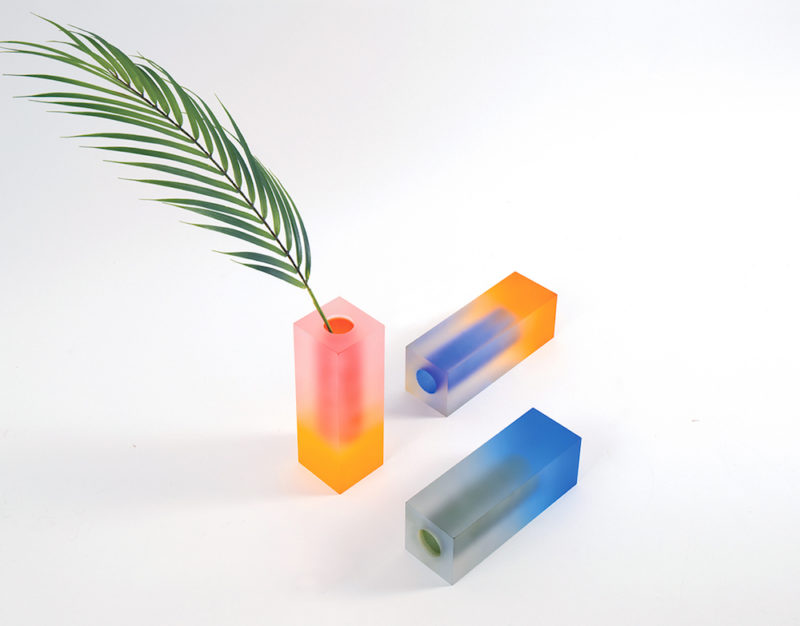 surreal acrylic vases by korean studio hattern