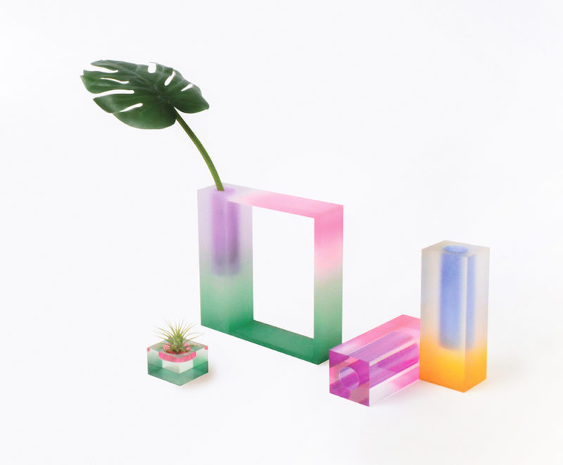 surreal acrylic vases by korean studio hattern