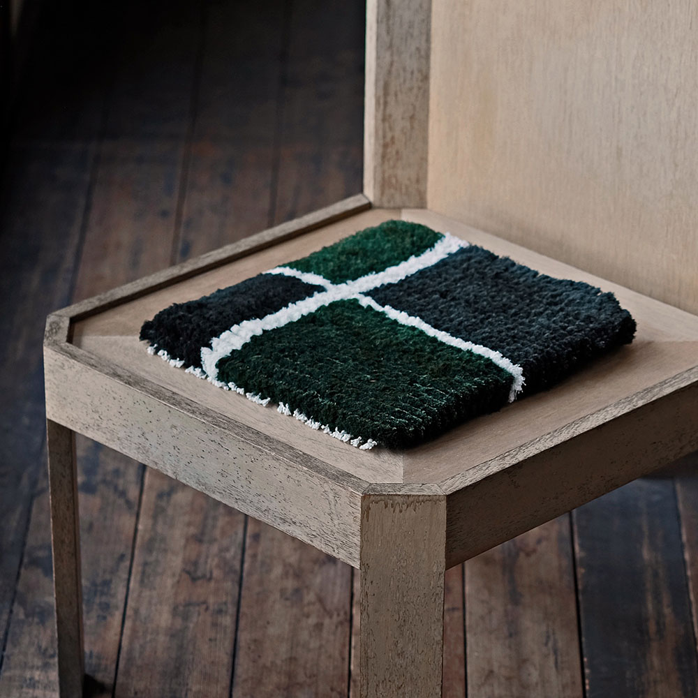 yuka wakamatsu handwoven chair mats