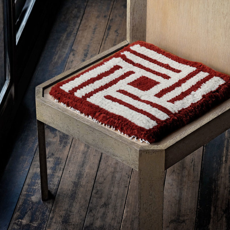 yuka wakamatsu handwoven chair mats