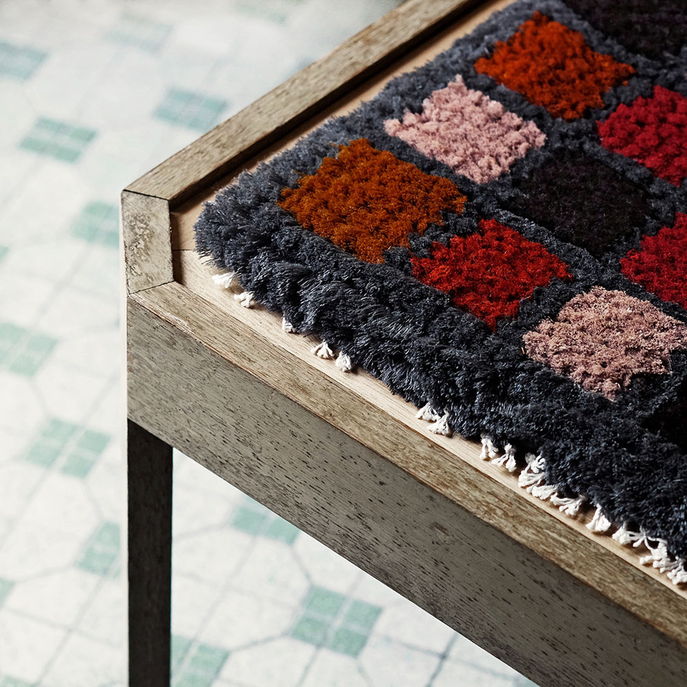 yuka wakamatsu handwoven chair mats