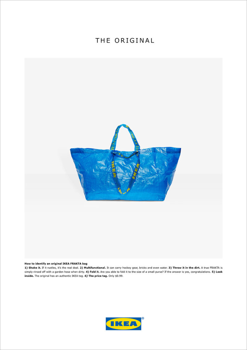 ikea blue bag balenciaga