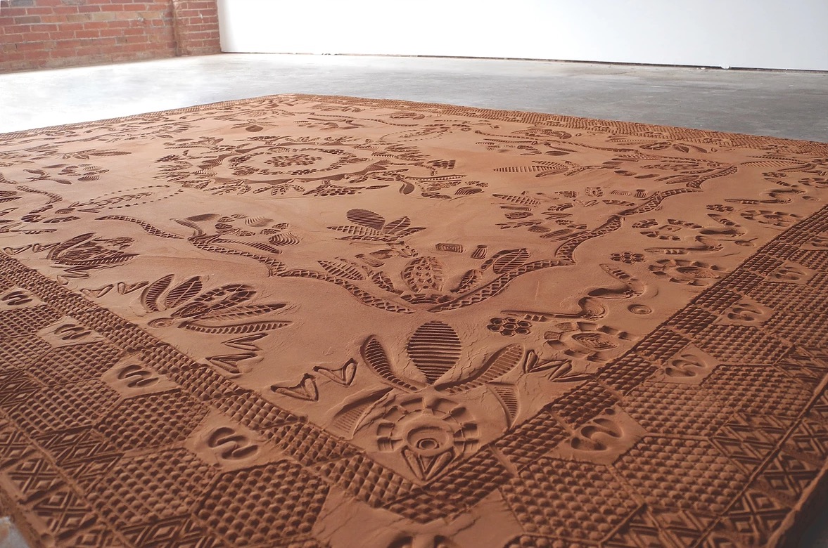 rena detrixhe shoe print carpet