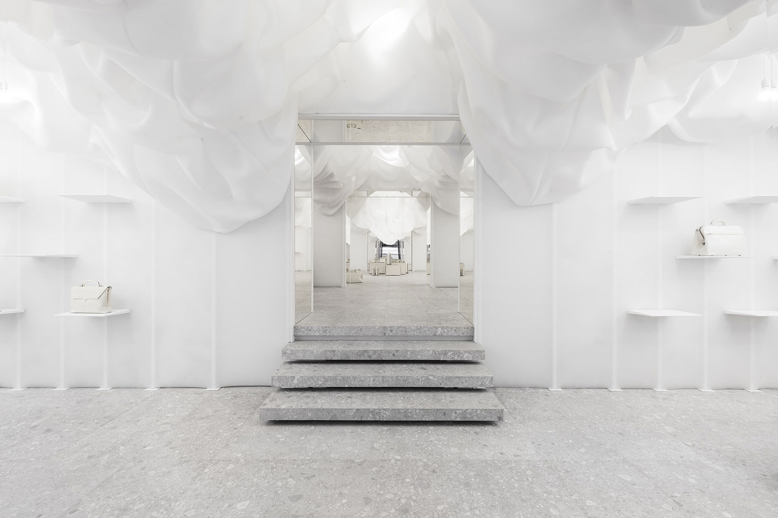 ultra white valextra flaship milan by snarkitecture