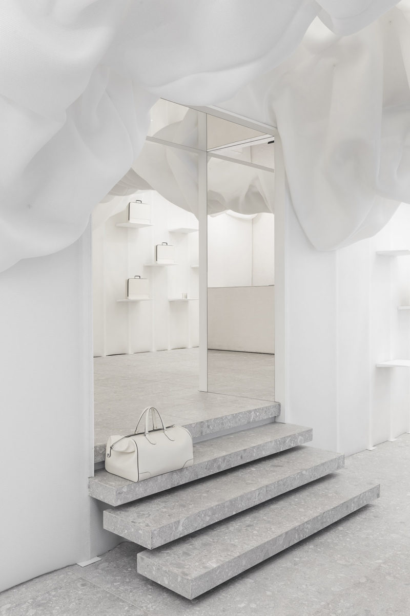 ultra white valextra flaship milan by snarkitecture