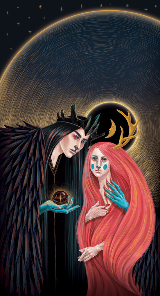 mystic portraits illustrations by anna labi