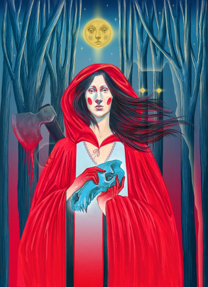 mystic portraits illustrations by anna labi