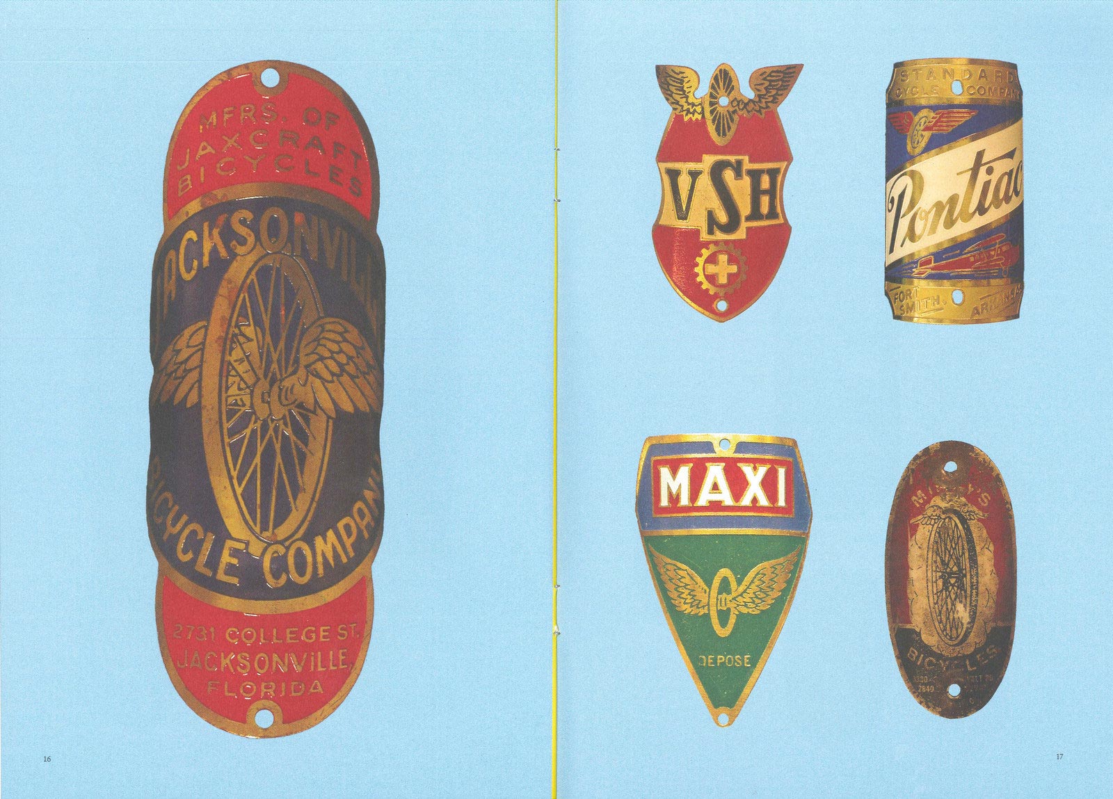 vintage collection bicycle headbadges