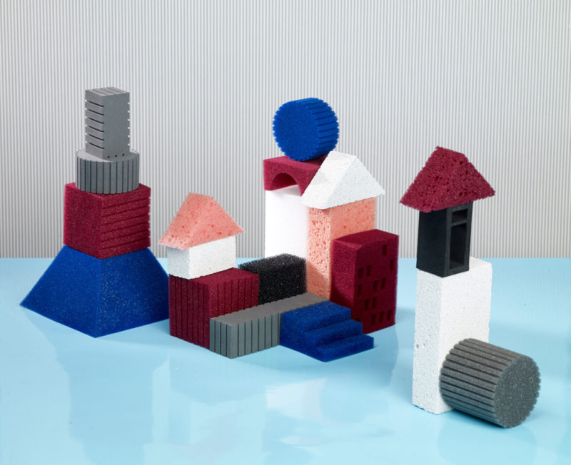 waterscapes made of floating bath toys