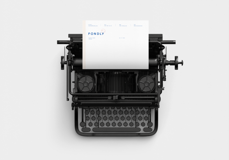 fondly branding was inspired by letters