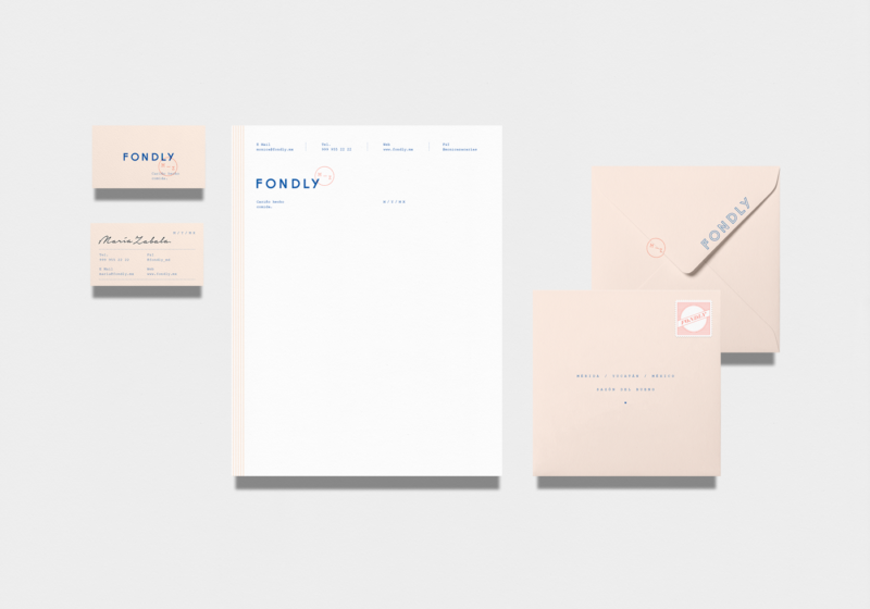 fondly branding was inspired by letters